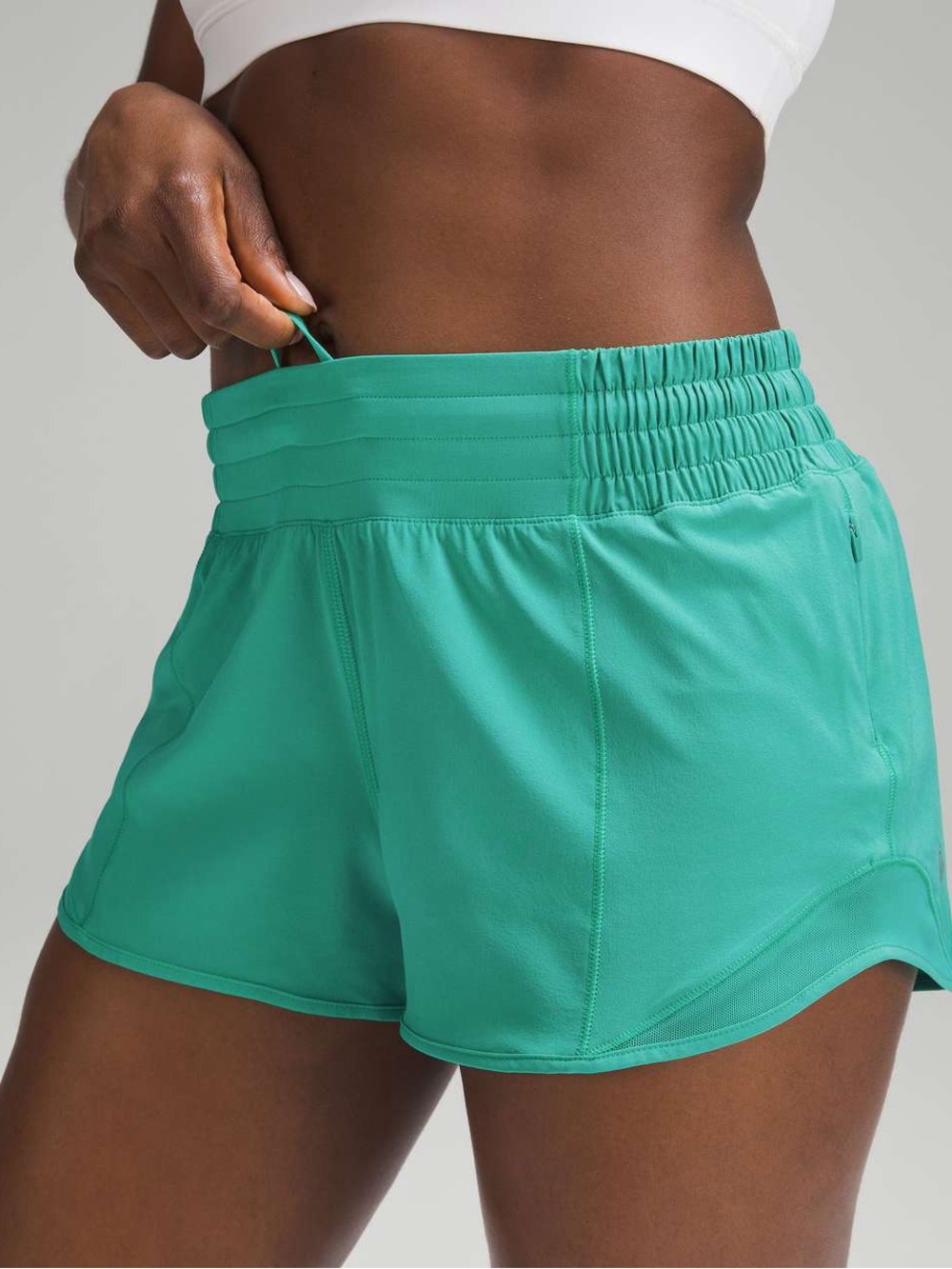 Lululemon Kelly Green Hotty Hots - Athletic Shorts